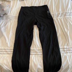 PINK- Black Leggings